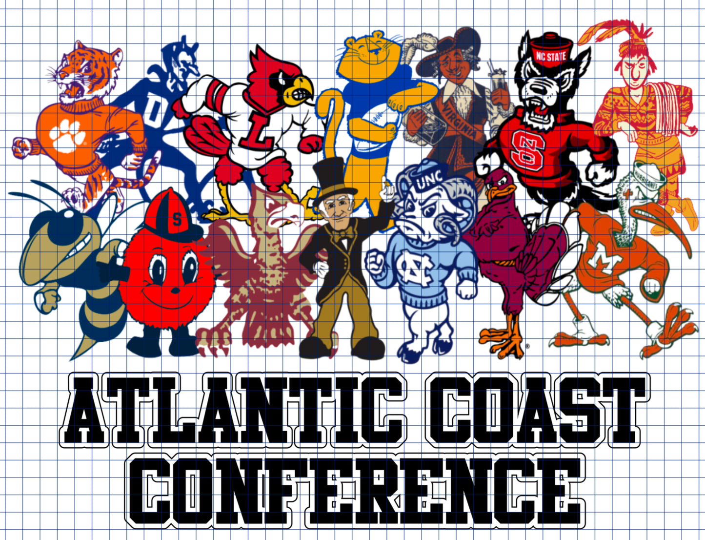 ACC MASCOTS CLEAN - transparent png file