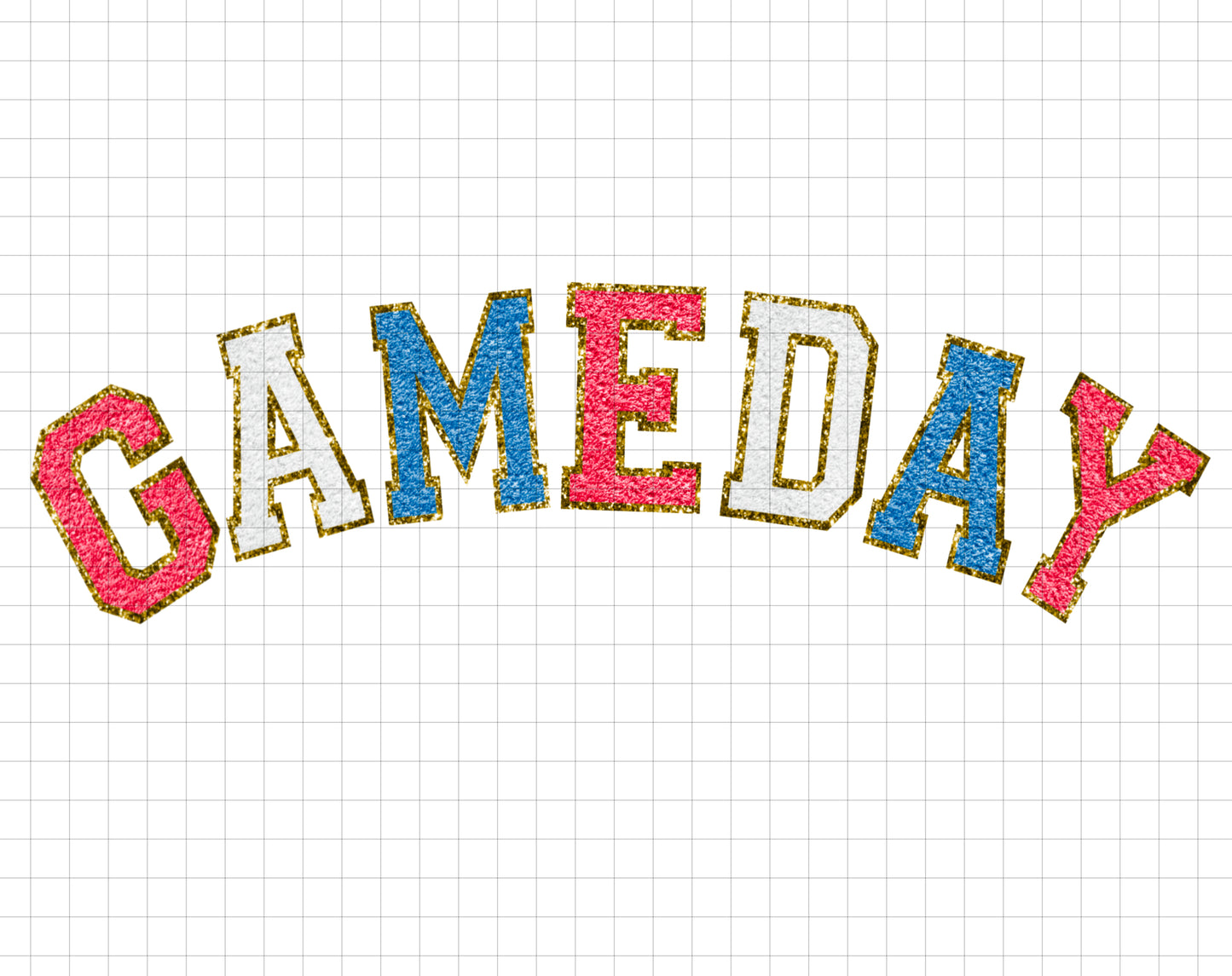 GAME DAY - Chenille and Glitter Look