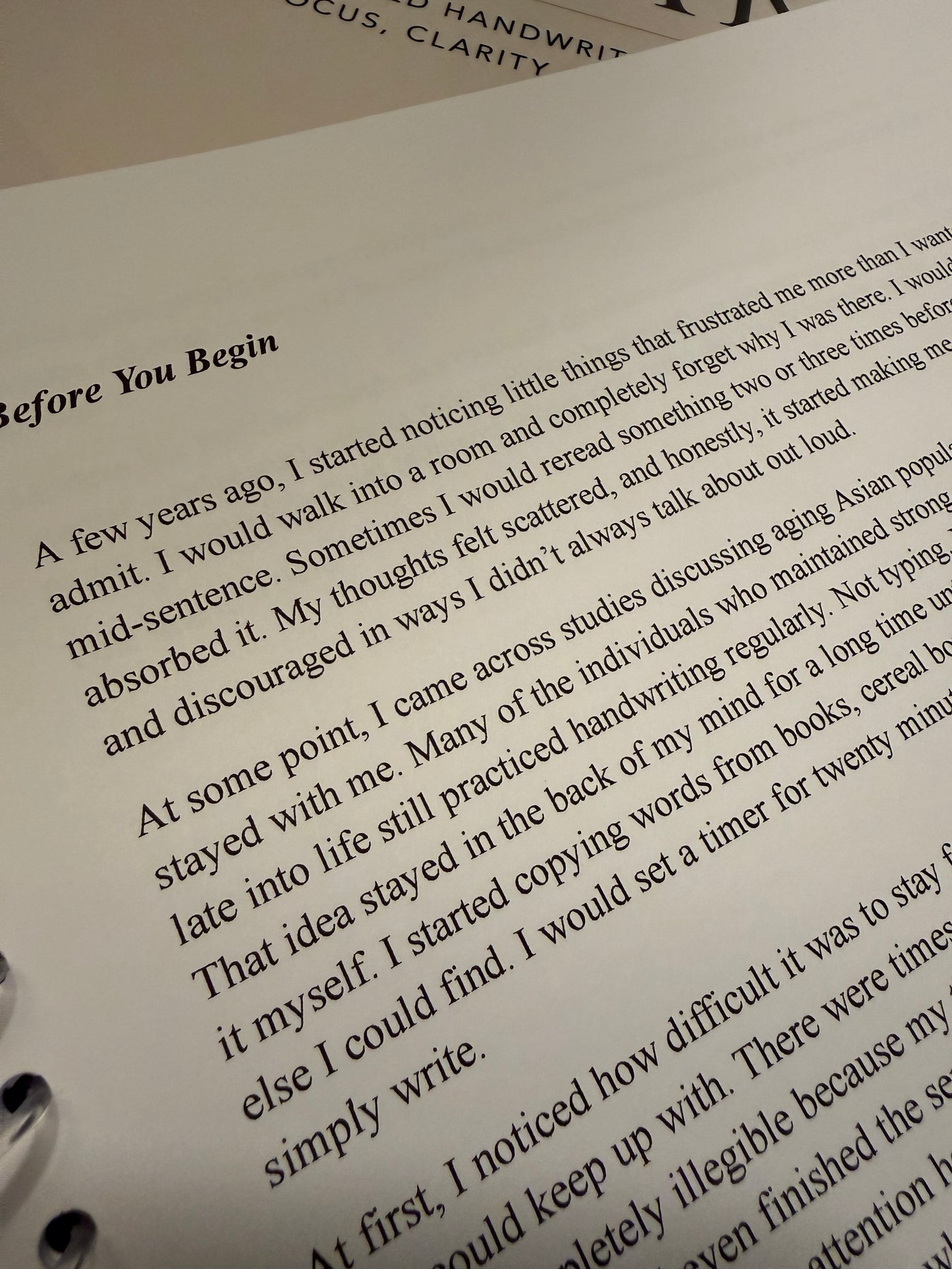 Stay Sharp: A Guided Handwriting Practice For Focus, Clarity & Mental Presence