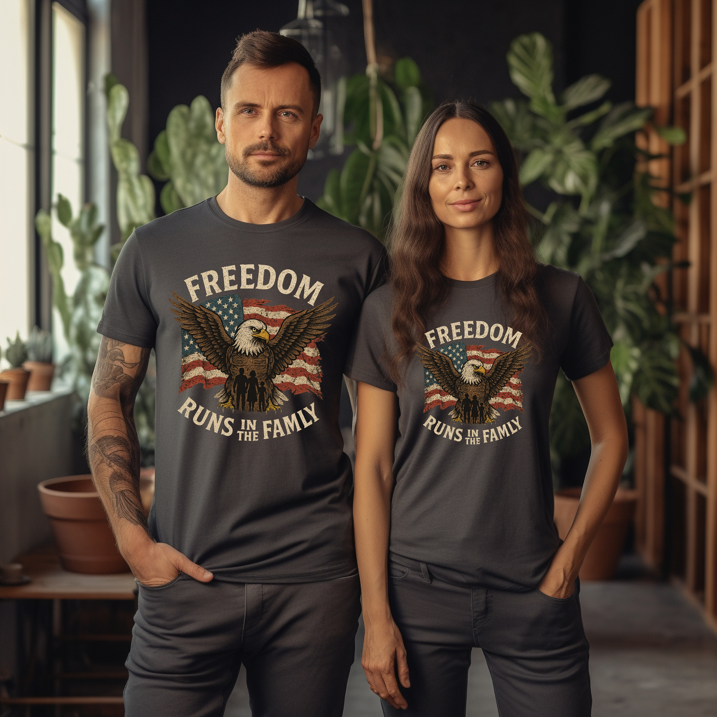 Freedom Runs in the Family Tee by One Percent Apparel