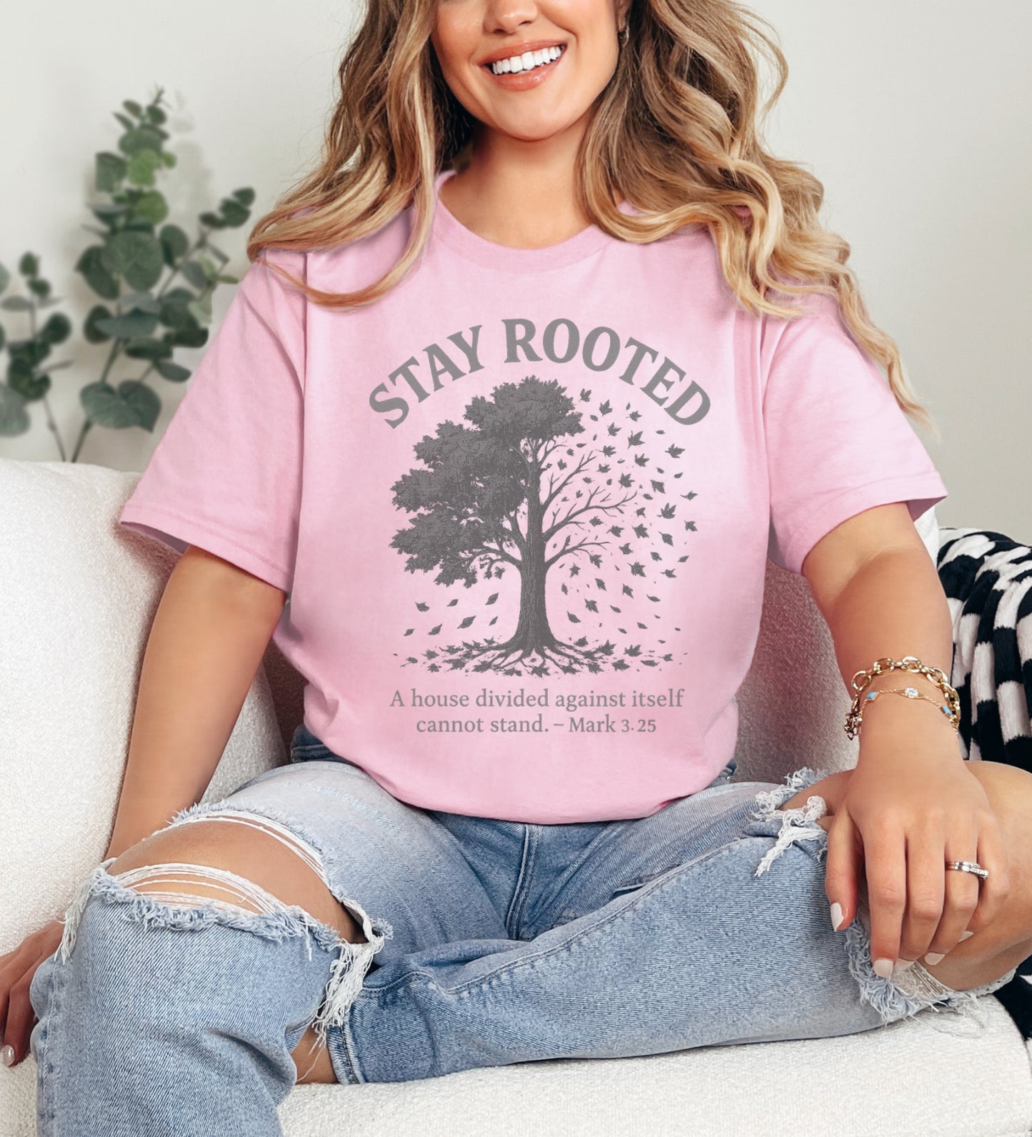 Stay Rooted Fall Faith tee