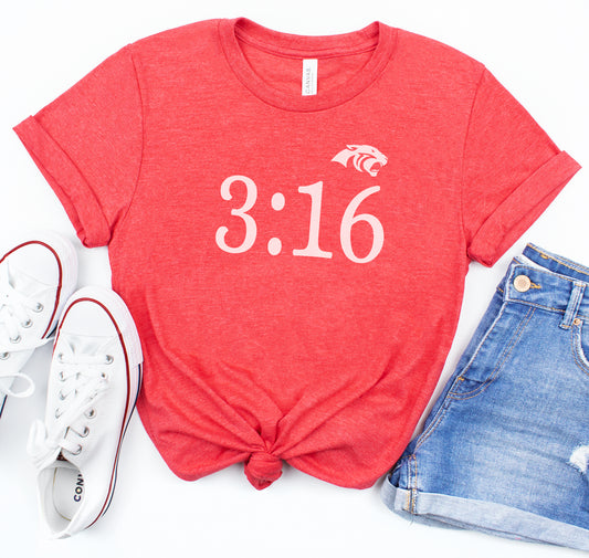 Cabot Panthers 3:16 Tee – Women’s Relaxed Fit