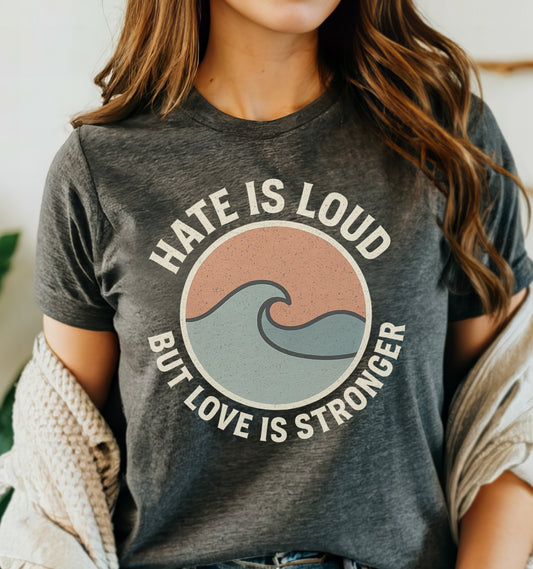 Hate is Loud But Love is Stronger tee
