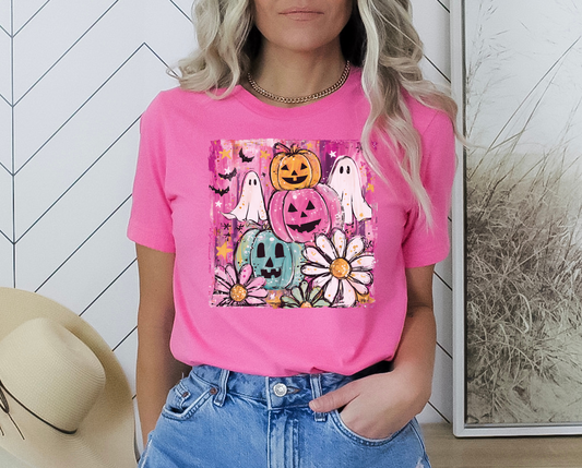 Azalea Pink Preppy Halloween Tee