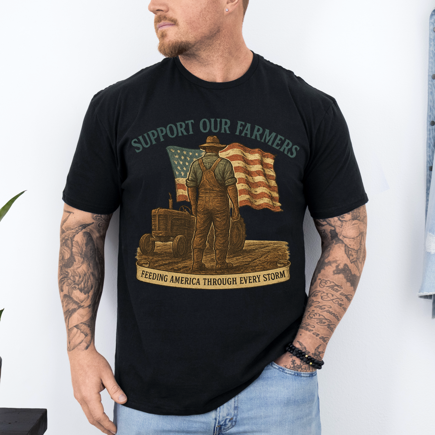 Support Our Farmers Tee — Feeding America Through Every Storm
