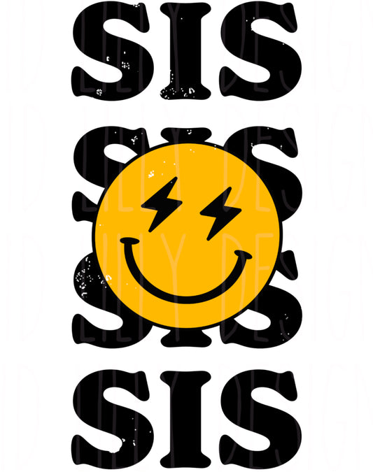 Sis Stacked - Smiley - transparent png file