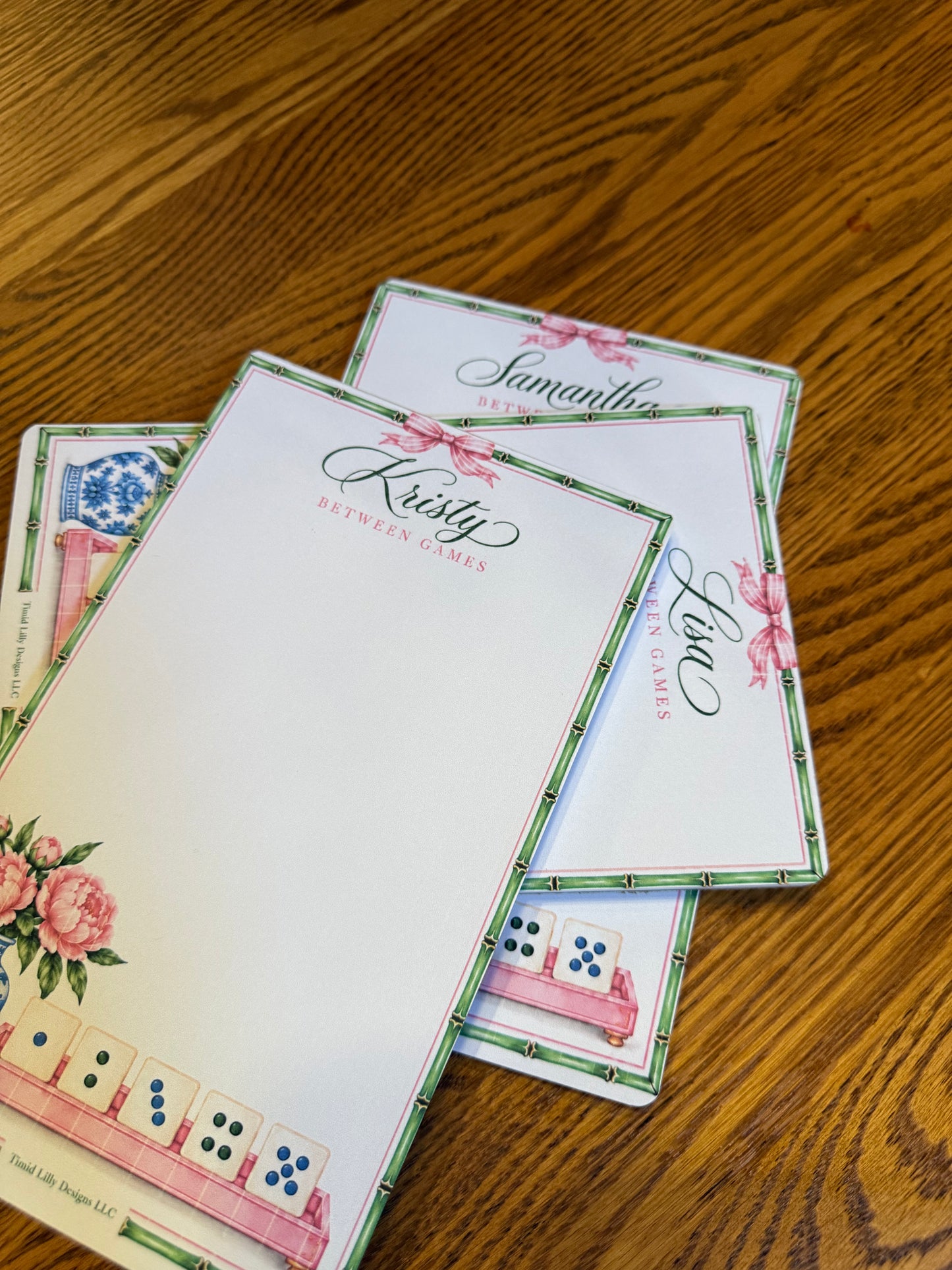 Between Games | Personalized Mahjong Notepad