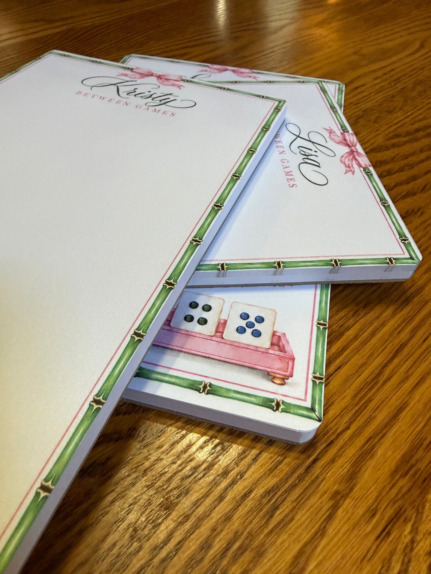 Between Games | Personalized Mahjong Notepad