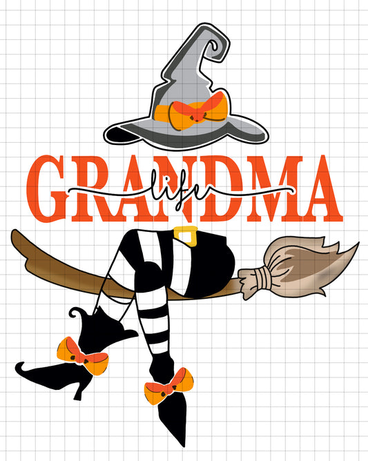Witch - Grandma Life - transparent png file