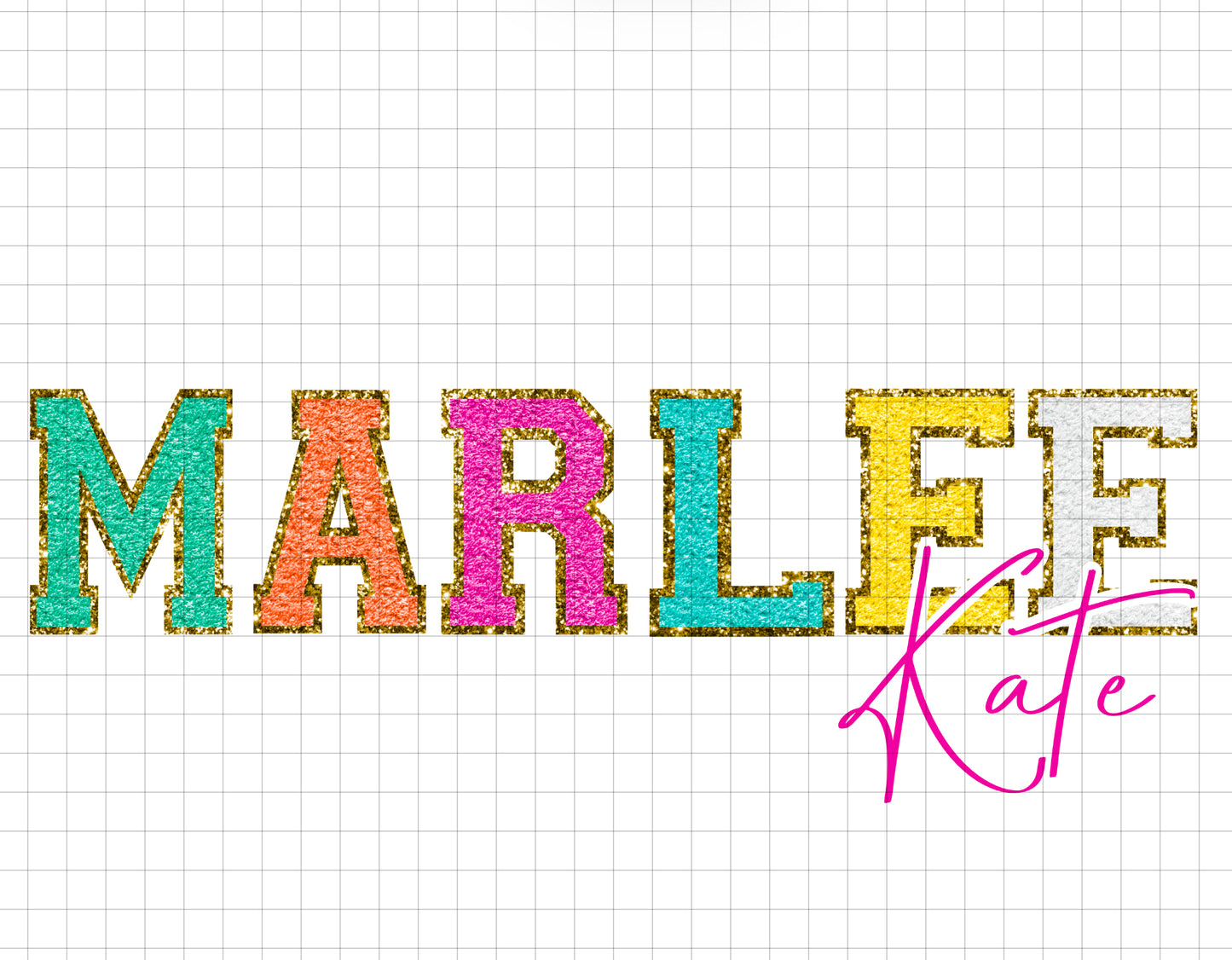 MARLEE KATE - transparent png file - CHENILLE