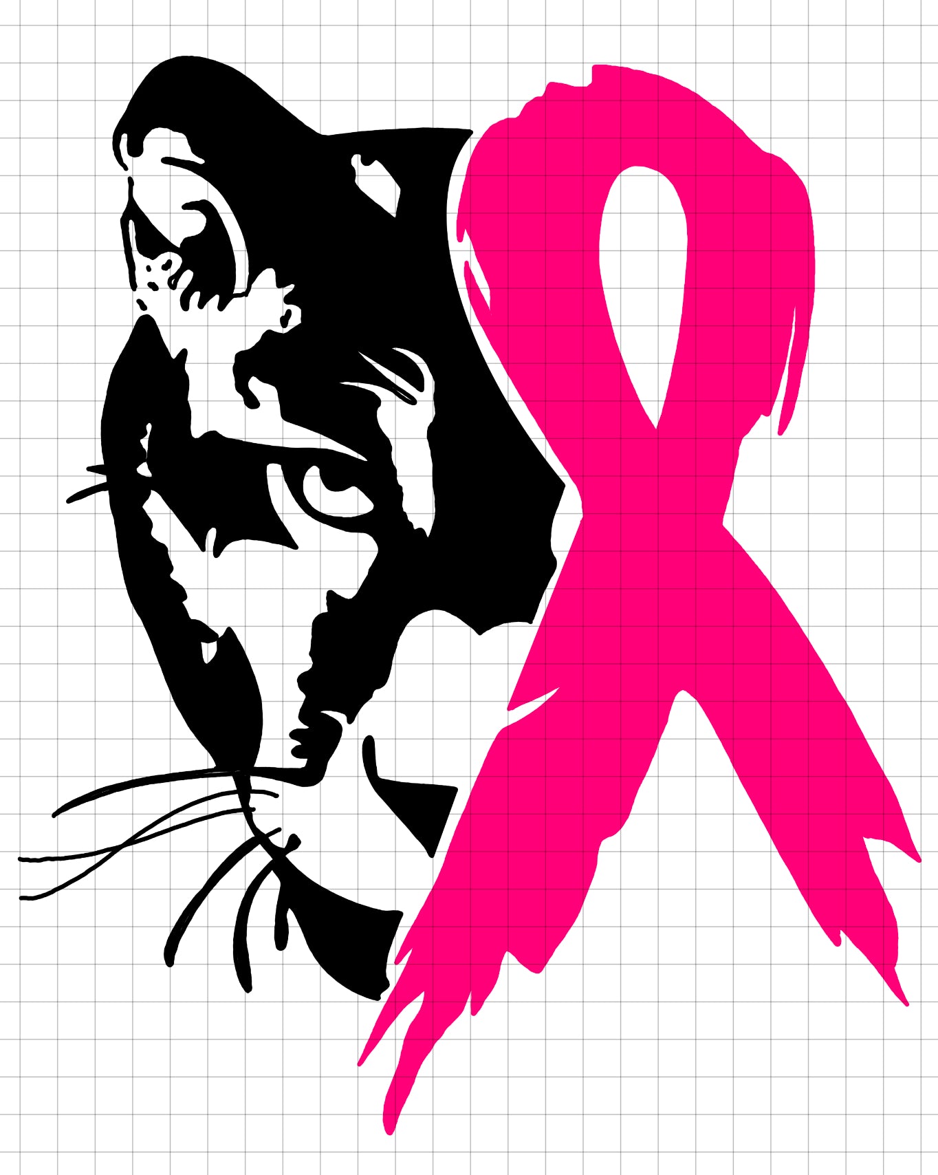 BREAST CANCER RIBBON PANTHER - transparent png file