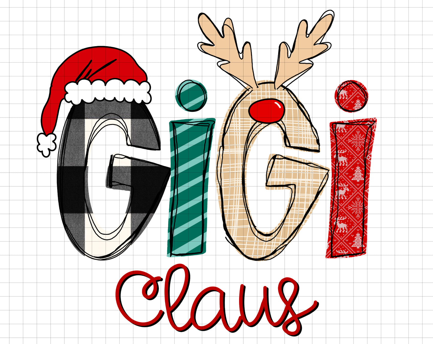 Gigi Claus - transparent png file